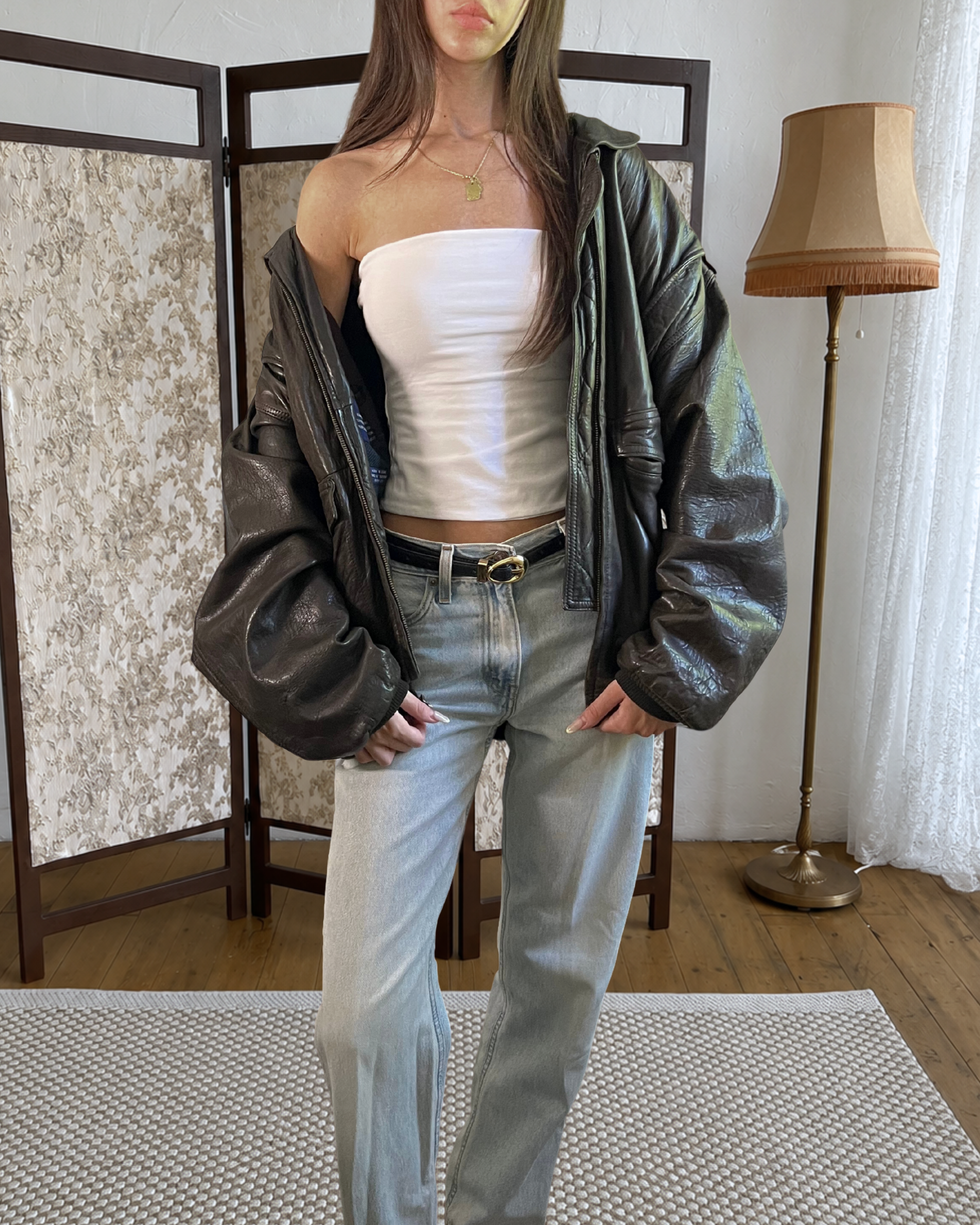 Rukus Leather Bomber