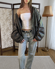 Rukus Leather Bomber