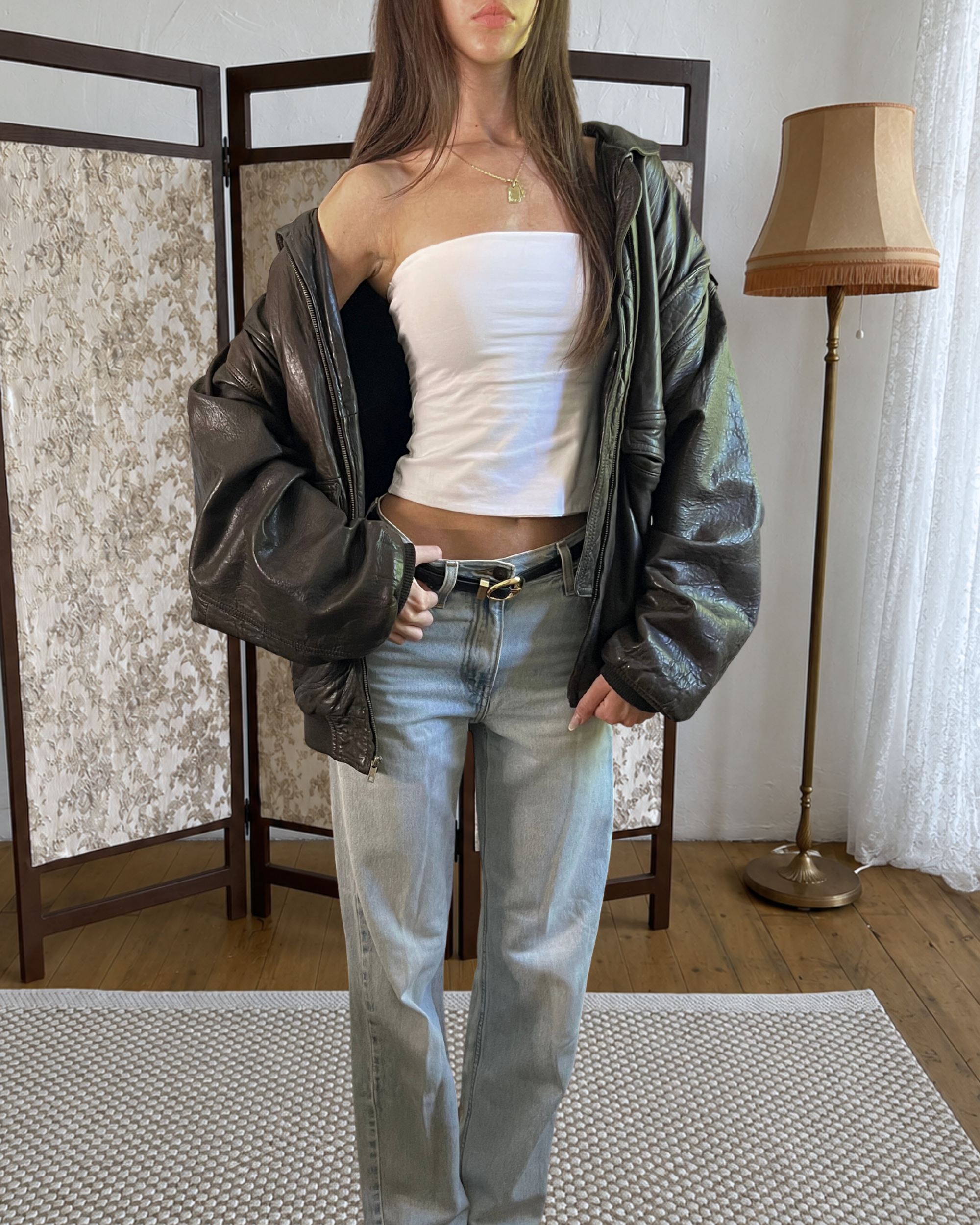 Rukus Leather Bomber