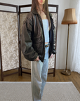 Rukus Leather Bomber