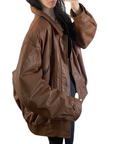 Cricketeer Vintage Leather Bomber