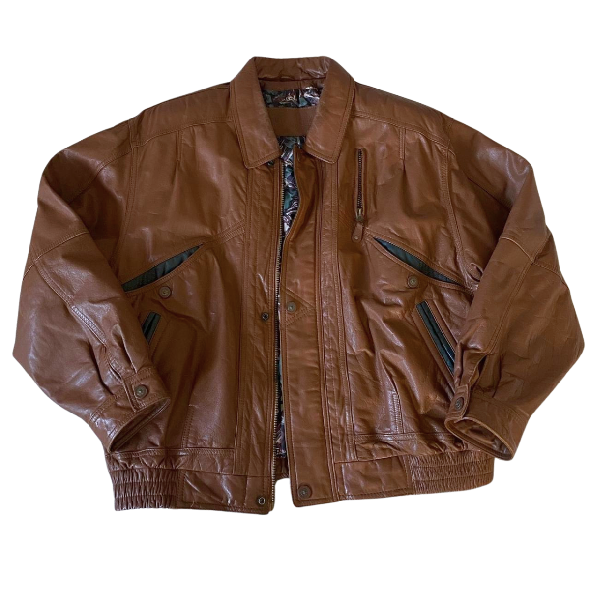 Cricketeer Vintage Leather Bomber