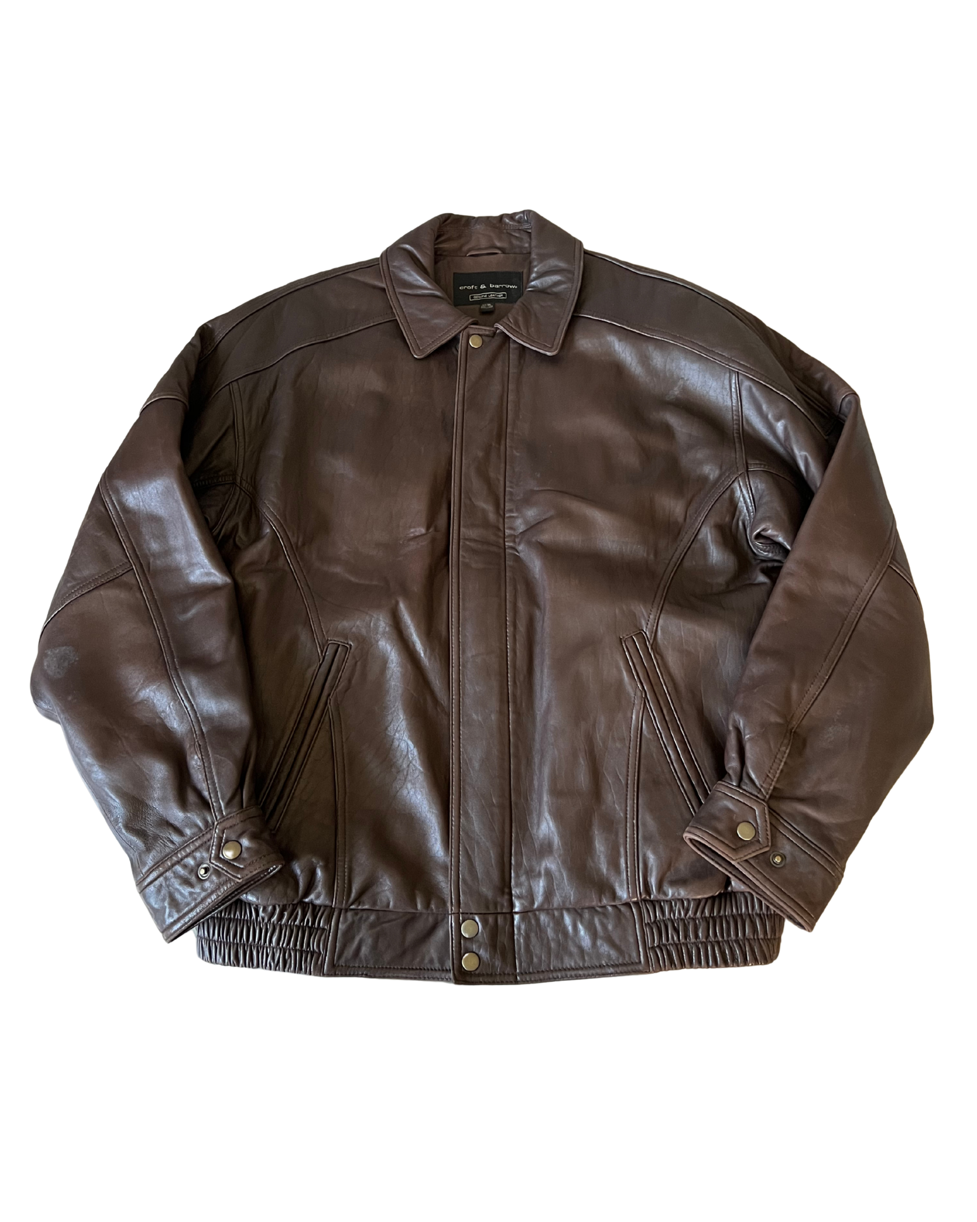 Croft Leather Bomber
