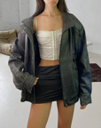 Ocean Leather Bomber