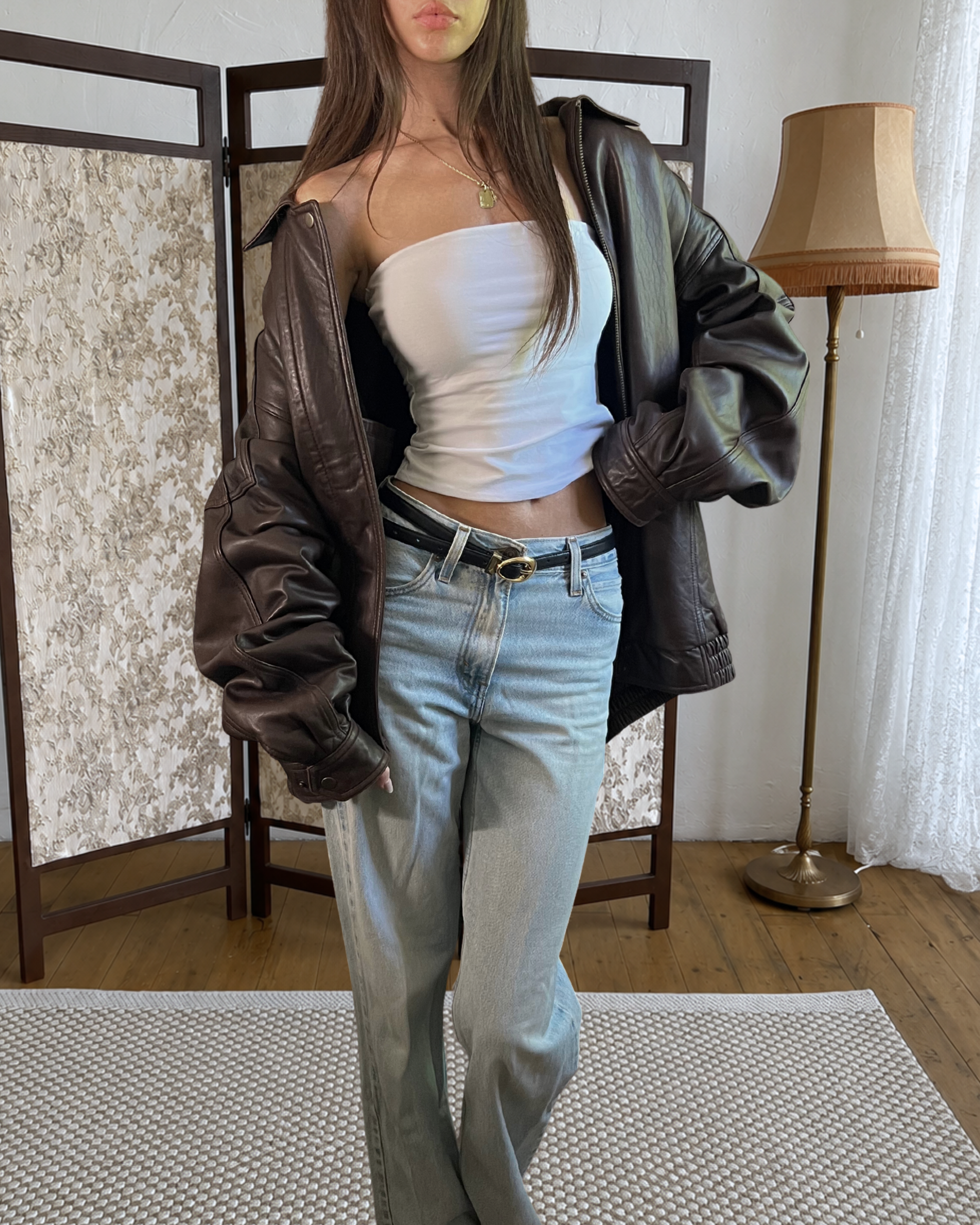 Croft Leather Bomber