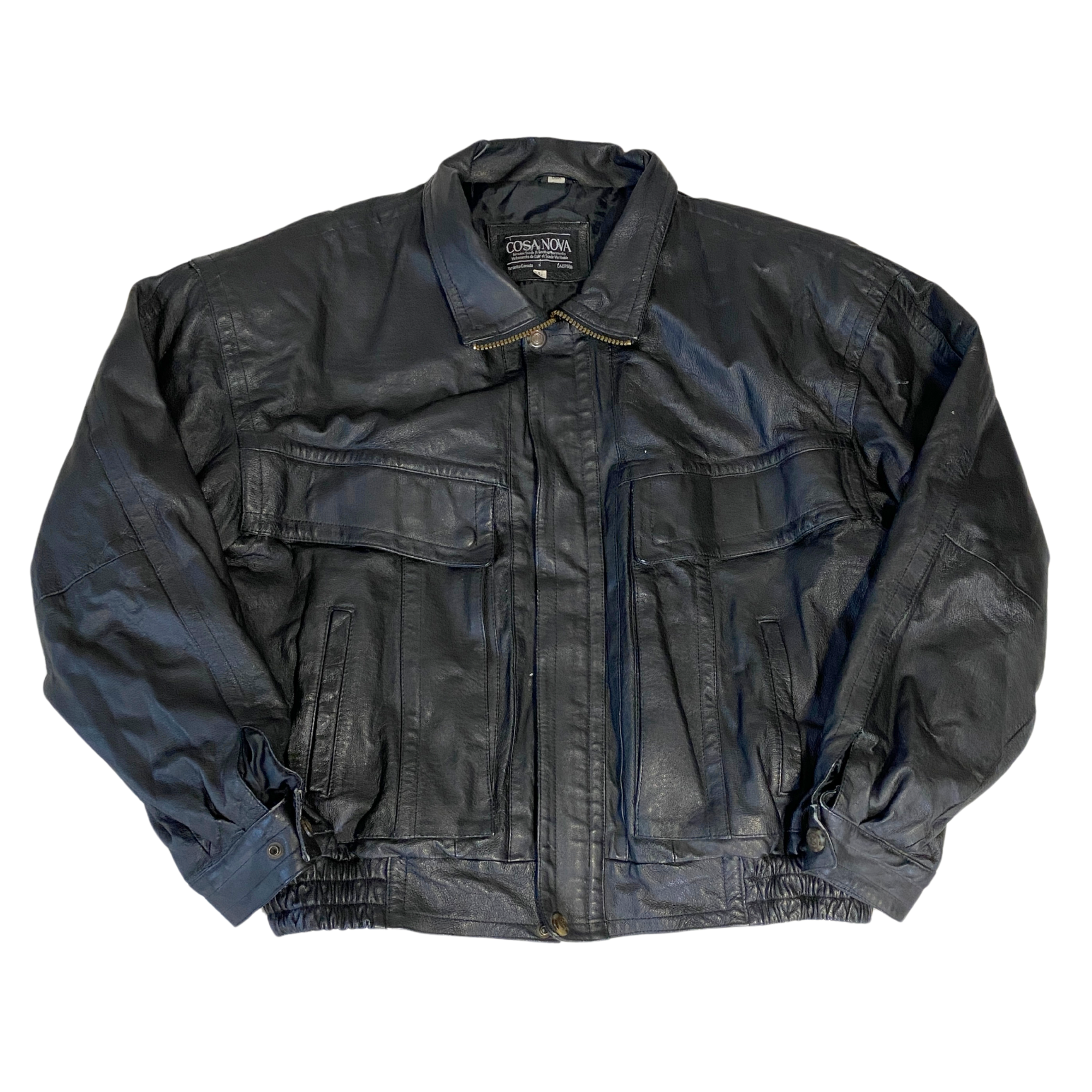 Cosa Nova Leather Bomber