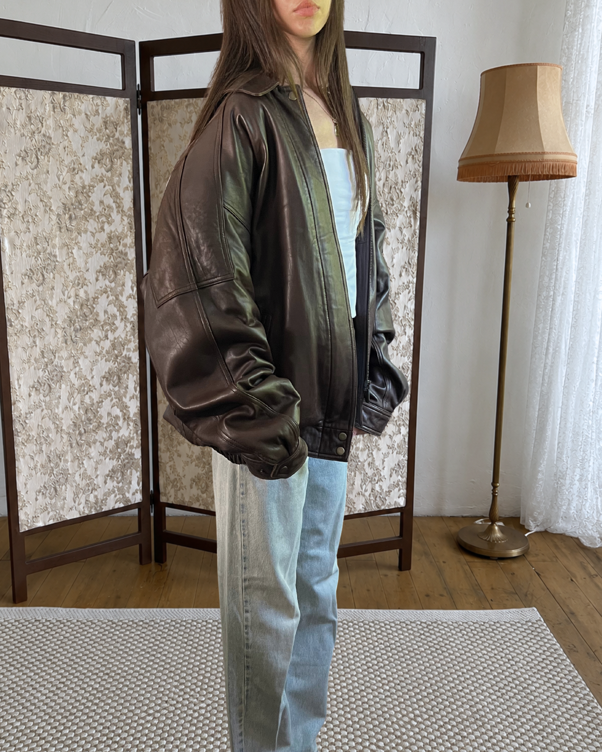 Croft Leather Bomber