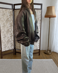 Croft Leather Bomber