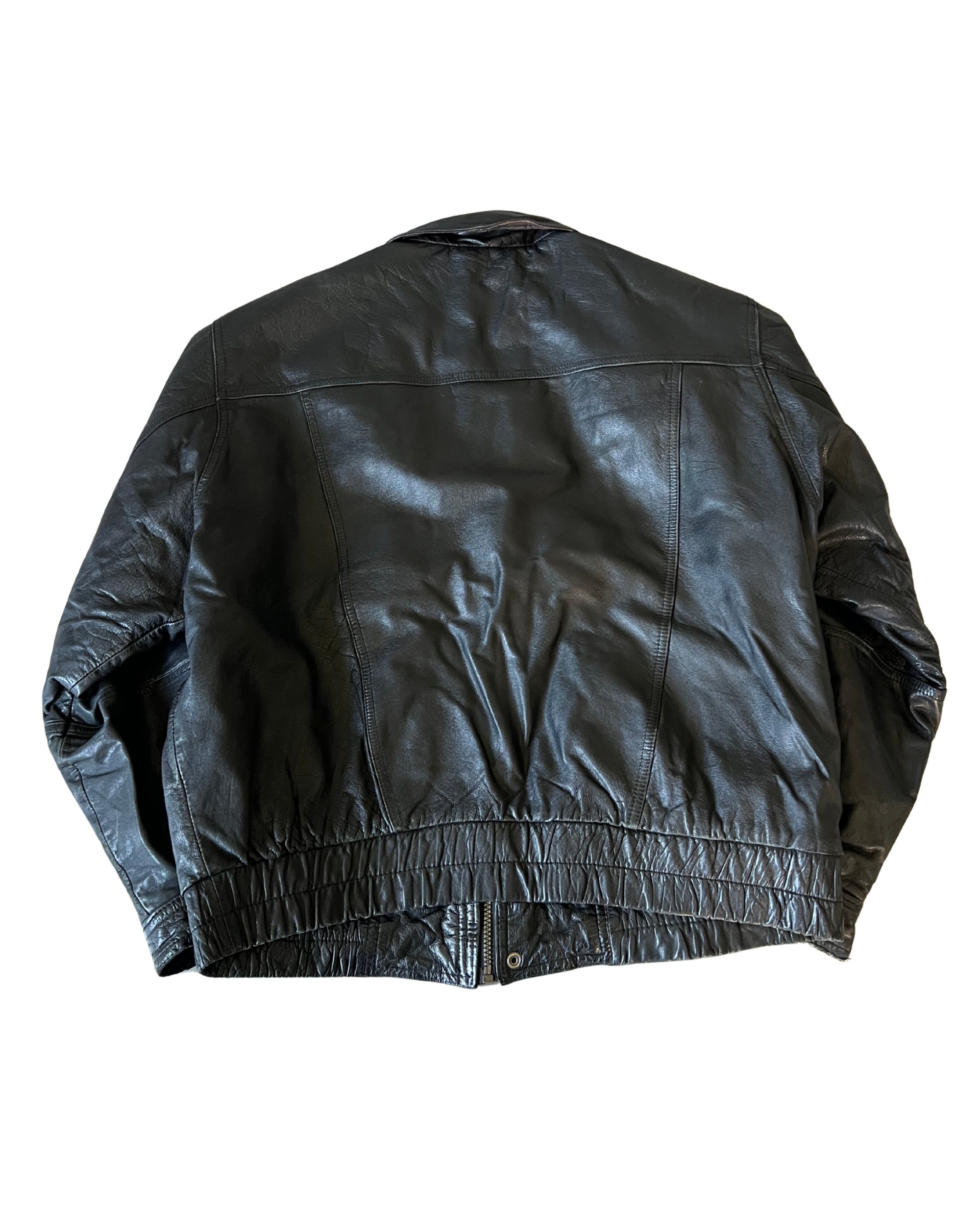Carol Leather Bomber