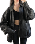 Mystic Leather Bomber