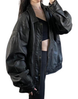 Mystic Leather Bomber