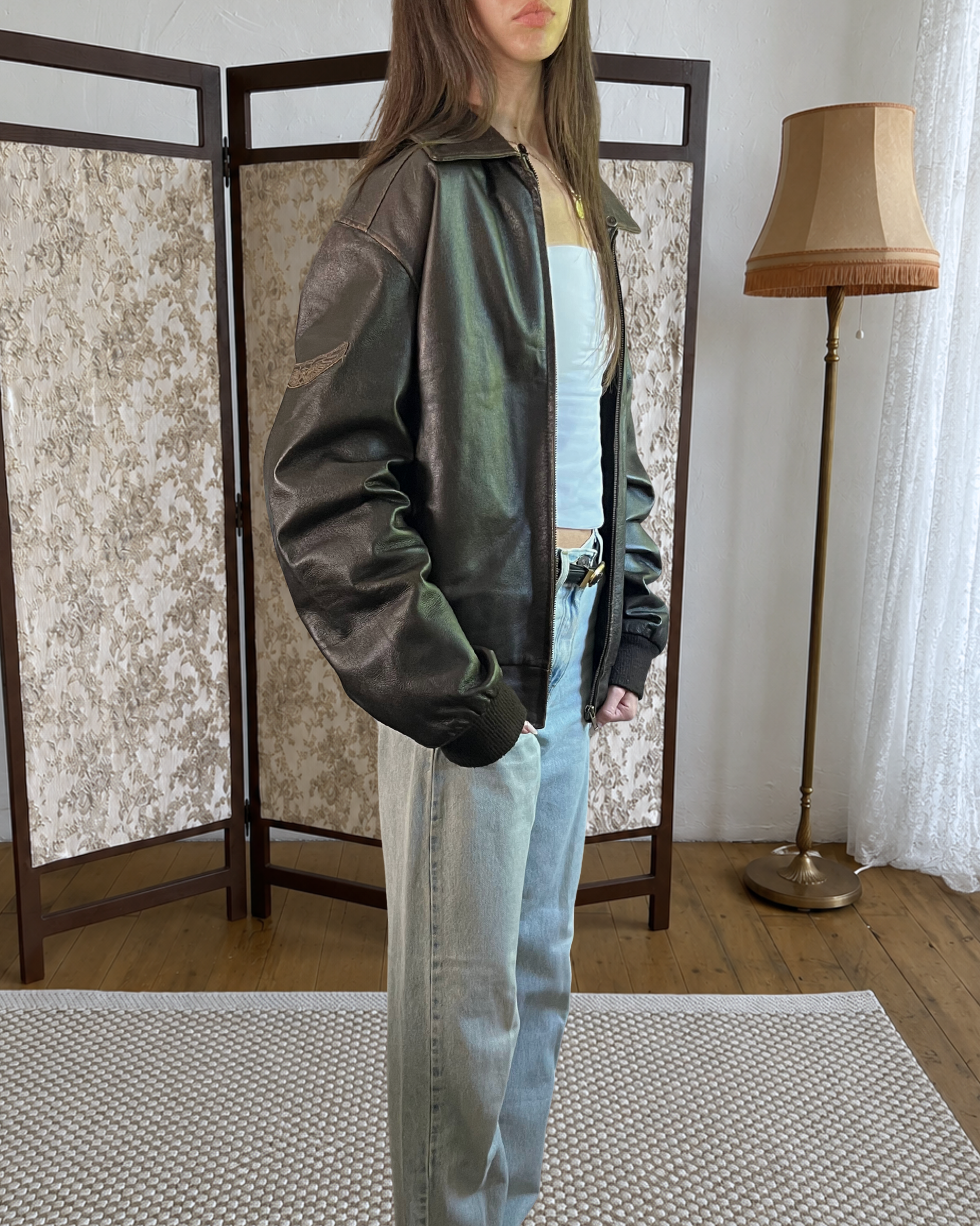 Denver Leather Bomber