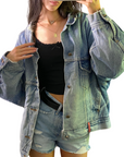 RGB Denim Bomber