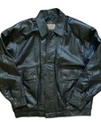 Midnight Leather Bomber