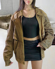 Sand Leather Bomber