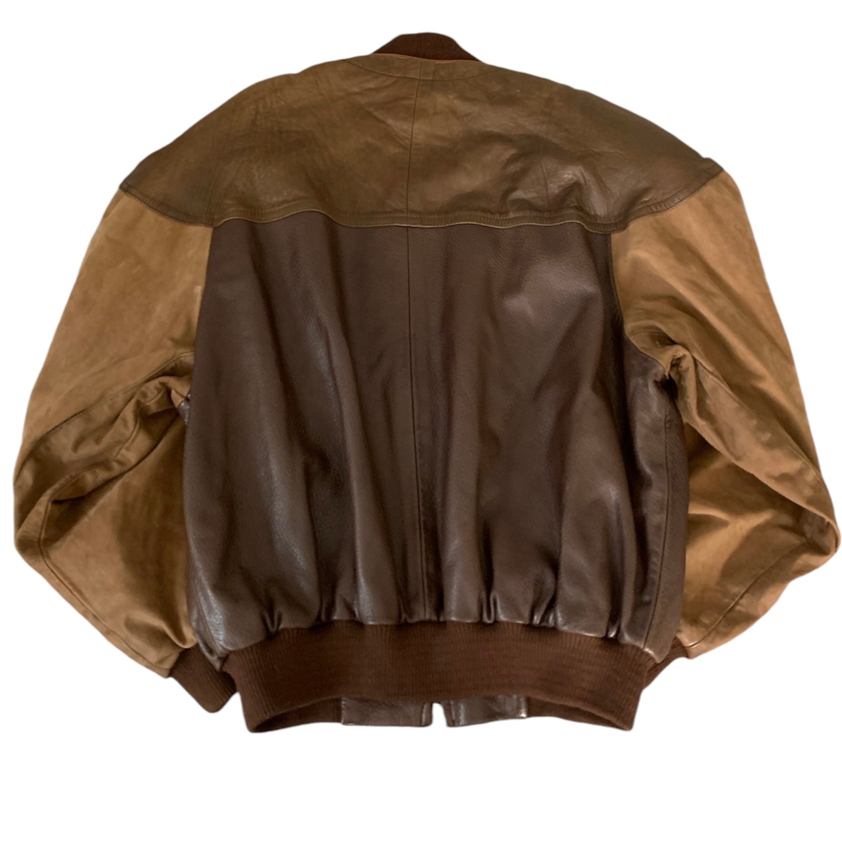 Multicolor Leather Bomber